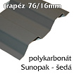 Trapézová krytina Sunopak 76/16 šedá