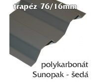 Trapézová krytina Sunopak 76/16 šedá