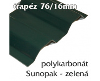 Trapézová krytina Sunopak 76/16 zelená