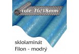 Sklolaminát Filon 76/18 modrá - vlnitá role