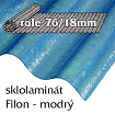 Sklolaminát Filon 76/18 modrá - vlnitá role