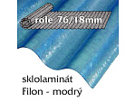 Sklolaminát Filon 76/18 modrá - vlnitá role