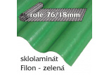 Sklolaminát Filon 76/18 zelená - vlnitá role