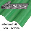 Sklolaminát Filon 76/18 zelená - vlnitá role