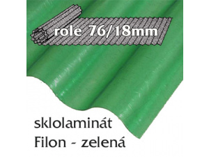 sklolaminát Filon 76/18 zelená - vlnitá role sklolaminát Filon 76/18 zelená - vlnitá role