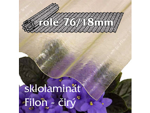sklolaminát Filon 76/18 čirá - vlnitá role