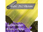 Sklolaminát Filon 76/18 žlutá - vlnitá role