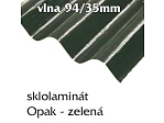 Opak 94/35 zelená - vlnité desky