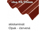 Opak 94/35 červená - vlnité desky