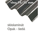 Opak 94/35 šedá - vlnité desky