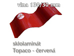 Topaco 130/30 červená - sklolaminátová krytina