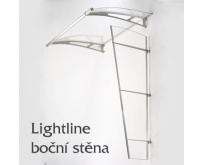Vchodová stříška Lightline typ L - boční stěna