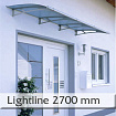Vchodová stříška Lightline 2700 x 950 mm