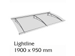 Vchodová stříška Lightline 1900 x 950 mm