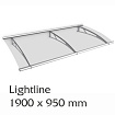 Vchodová stříška Lightline 1900 x 950 mm