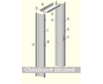 Foliované zárubně 600-2450mm