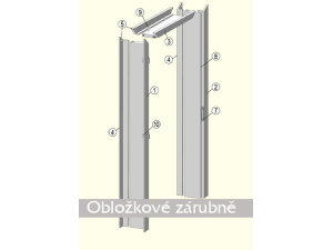 Dýhované zárubně  2050-2450mm