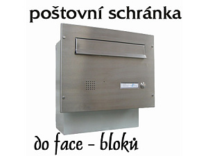 schránka se zvonkem do face - bloků DLS F04 schránka se zvonkem do face - bloků DLS F04