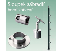 Nerezový sloupek - horní kotvení