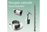 Nerezový sloupek - horní kotvení