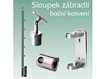 Nerezové zábradlí - sloupek pro boční kotvení