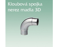 Kloubová spojka nerez madla 3D