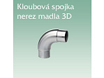 Kloubová spojka nerez madla 3D