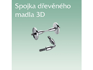 spojka dřevěného madla 3D spojka dřevěného madla 3D