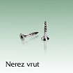 Vrut 4mm, zápustná hlava