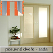 Dvoukřídlé dveře posuvné 225/197 sada