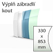 Balkónové zábradlí Lightline - vnitřní roh výplně