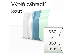 balkónové zábradlí Lightline - vnitřní roh výplně balkónové zábradlí Lightline - vnitřní roh výplně