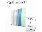 Balkónové zábradlí Lightline - vnější roh výplně