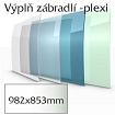 Balkónové zábradlí Lightline - výplň plexisklo