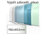 Balkónové zábradlí Lightline - výplň plexisklo