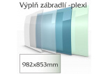 Balkónové zábradlí Lightline - výplň plexisklo