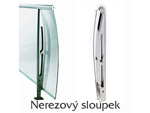 balkónové zábradlí Lightline - sloupek balkónové zábradlí Lightline - sloupek