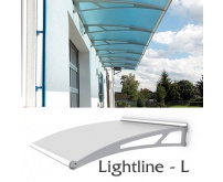 Vchodová stříška Lightline typ L - prodlužovací modul