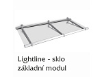 Modulová stříška z tvrzeného skla