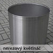 Nerezový květináč