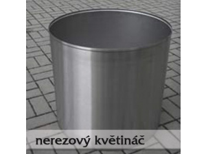 nerezový květináč nerezový květináč