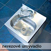 Nerezové umyvadlo