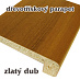 dřevotřískové okenní parapety - zlatý dub dřevotřískové okenní parapety - zlatý dub