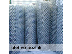 Plotové pletivo 50x50 pozink - drát 2,15mm