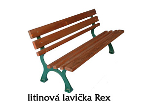 litinová lavička Rex litinová lavička Rex