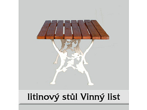 zahradní stůl Vinný list zahradní stůl Vinný list