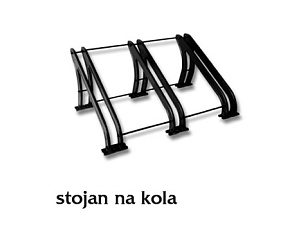 Litinový stojan na kola