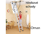 Hliníkové půdní schody Oman ALU