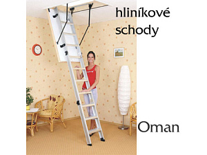 Hliníkové půdní schody Oman ALU Hliníkové půdní schody Oman ALU