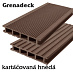 terasová palubka Grenadeck hnědá kartáčovaná terasová palubka Grenadeck hnědá kartáčovaná